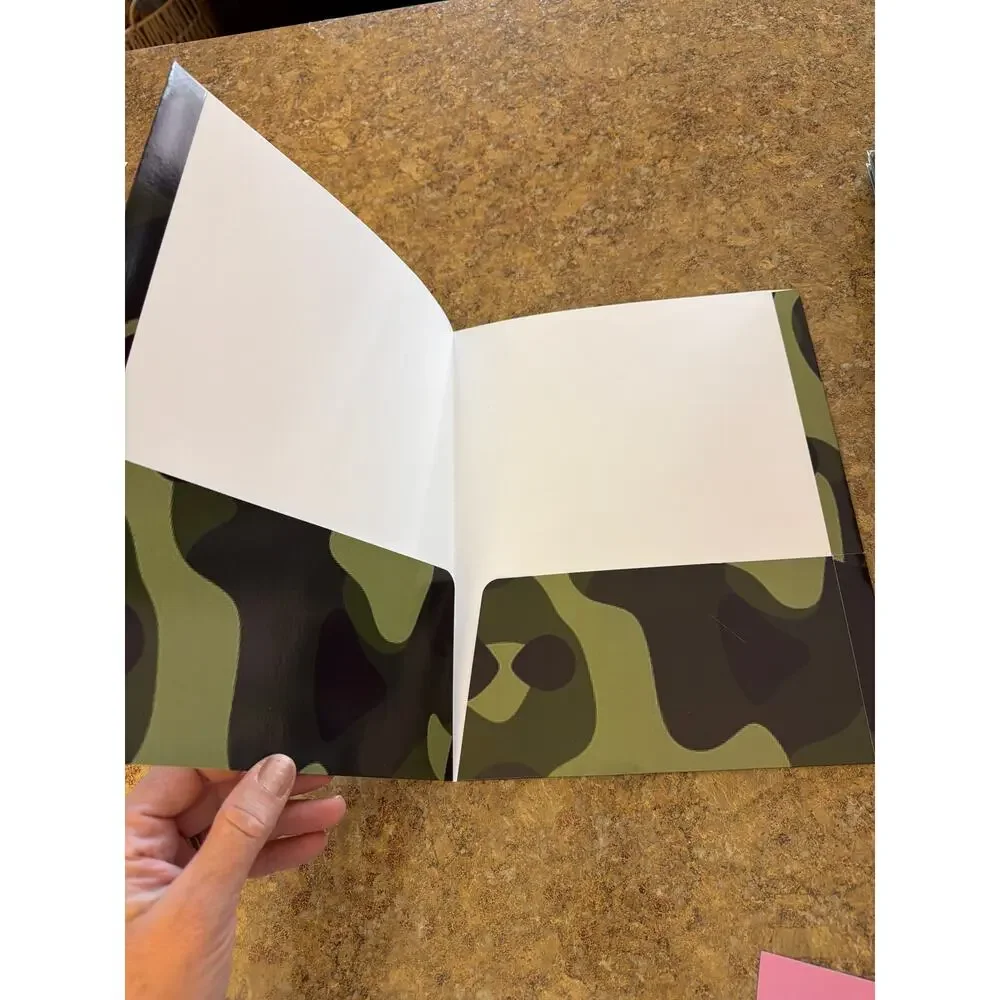 Camouflage Folders Set of 60 in Lot - NEW